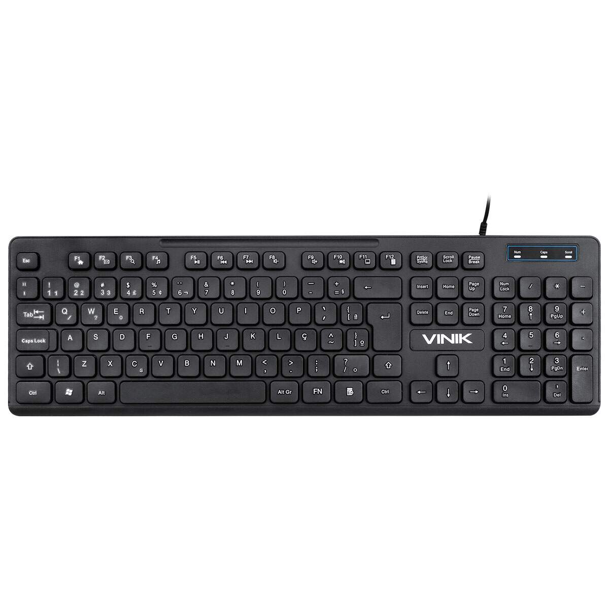 Teclado Usb Multimidia Slim Chocolate - Cabo 1.8m - Vinik - Tc10